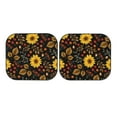 thumbnail image 7 of Naloa Sunflowers Leaves 2 Piece Foldable Car Sun Shades, Car Windshield Sunshade, Front Window Sunshade for Car, Truck, SUV - Medium, 7 of 7