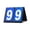 Two Digits.-Blue, variant on Tabletop Scoring Board Score Flippers Basketball Scores Keeper Tabletops Scoreboard Flippers Sport Competition Score Board