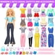 thumbnail image 5 of Style Shine 52 Pcs Doll Clothes and Accessories,2 Wedding Gowns 6 Fashion Dresses 2 Set Casual Outfits Top and Pant 2 Swimsuit,20 Hanger 10 Shoe 10 Accessories Toys for Girls Kids Birthday Gift, 5 of 5