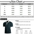 thumbnail image 3 of Yiaimeir Men's Three Button Printed Lapel Short Sleeve T-Shirt Top Streetwear,Size M-3XL, 3 of 4
