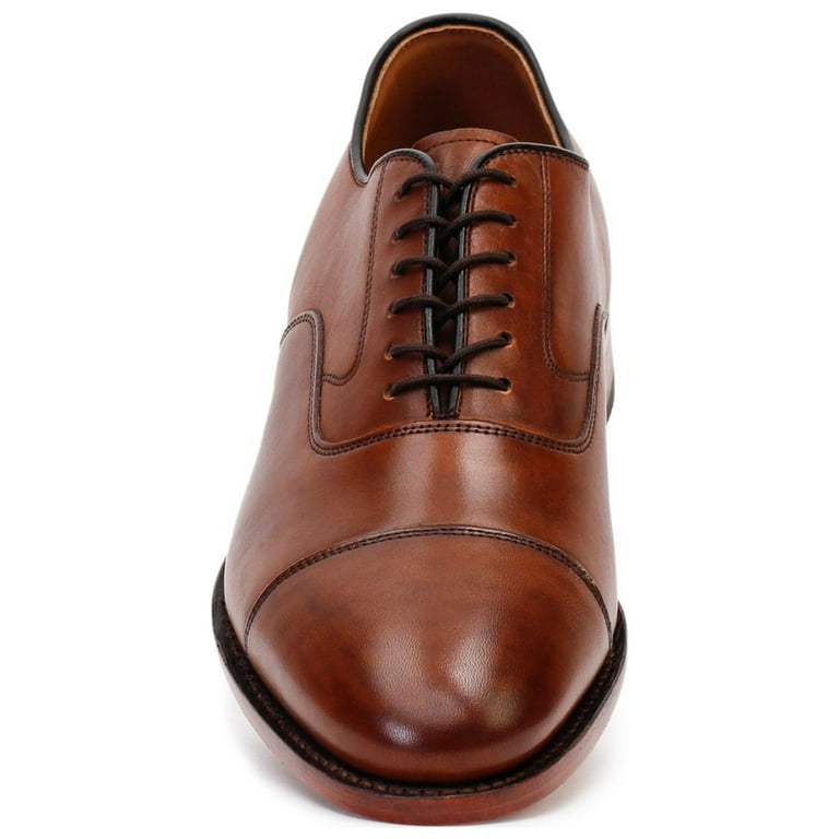 Johnston Murphy Melton Cap Toe Dress Shoes Tan Italian Calfskin 9 3X Wide Walmart
