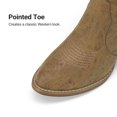 thumbnail image 5 of DREAM PAIRS Women's Western Cowboy Cowgirl Boots Square Toe Embroidery Mid Calf Booties, 5 of 8