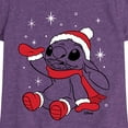 thumbnail image 3 of Lilo & Stitch - Merry Stitchmas - Girls Fitted Short Sleeve Tee, 3 of 5