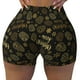 thumbnail image 2 of Fotbe Gold Pinecone Merry Christmas Shorts Sin Costuras – Shorts Deportivos de Cintura Alta para Mujer, Elásticos para Gimnasio, Yoga, Running o Ciclismo-Large, 2 of 8