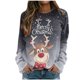 thumbnail image 2 of Pntutb - Camiseta holgada con estampado de moda para mujer, blusa de manga larga, cuello redondo, tops informales, sudadera Pntutb Pntutb-1195, 2 of 5