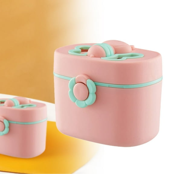 LHWEN Portable Formula Dispenser Travel Milk Powder Container Baby Food Storage Formula Box With Spoon Compact Design Airtight Seal Baby For Day Trips and Travel