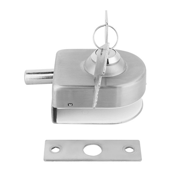 Verrou de porte en verre - Loquet de verrouillage de porte en verre en acier inoxydable pour accessoires de salle de bain à domicile
