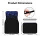 thumbnail image 5 of Fotbe Black Blue Glitter Sparkles Juego de 4 Tapetes para Auto con Estampado – Alfombrillas de Goma Reforzada, Diseño Antideslizante, Protección para Todo el Año – Vehículos, Autos, Camionetas y SUVs, 5 of 7