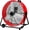 Red, variant on Bestronair 24 Inch High Velocity Drum Fan, 8100CFM Heavy Duty Industrial Floor Fan for Garage, 360° Tilt Metal Shop Fans with 3 Speeds for Warehouse, Factory, Commercial, Basement, Workshop, Gym