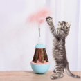 thumbnail image 6 of Interactive Cat Feather Toys, Pet Exercise Toys, Cat Tumbler /Kitten with Feather, Cat Toy, 6 of 9
