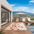 thumbnail image 3 of Red Poppy Outdoor Rug for Patio/Deck/Porch, Non-Slip Large Area Rug 6 x 9 Ft, Spring Summer Flowers Botanical Rustic Indoor Outdoor Rugs Washable Area Rugs, Reversible Camping Rug Carpet Runner, 3 of 8