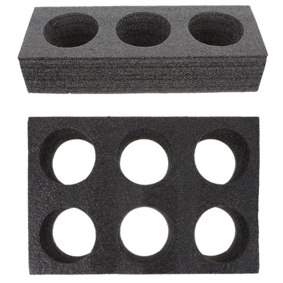 GOOHOCHY Black Cup Holder Tray for Delivery with Stable Hole Prevent Leakage Suitable for Milk Tea