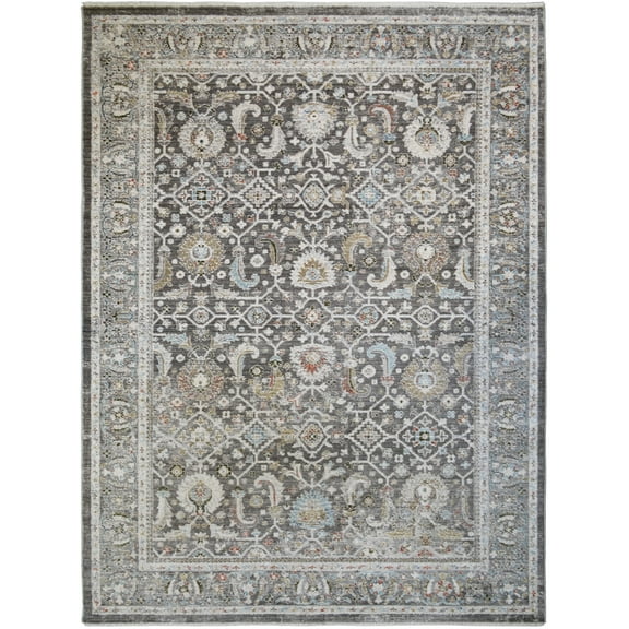 Mayberry Rug WD4006 8X10 8 x 10 ft. Windsor Jetty Rectangle Area Rug, Gray