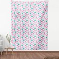 thumbnail image 4 of Ambesonne Polka Dot Fabric by the Yard Upholstery, Pastel Circles Pattern, 10 Yards, Soft Pink and Dark Seafoam, 4 of 5