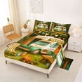 thumbnail image 2 of Catabedysis Retro Camper Bed Sheets,Camp Life Print Full Size Sheets For Boys,Multicolor,4 Pieces,1 Flat Sheet, 1 Fitted Sheet and 2 Pillowcases, 2 of 6