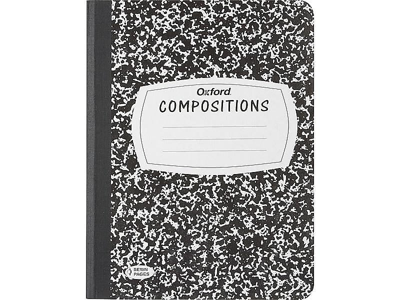 Oxford Composition Notebook 7.5' x 9.75' Wide Ruled 120 Sheets 532986