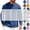 Navy, variant on Yongwang Mens Long Sleeve Shirt Crew Neck Top Athletic Breathable Casual Basic Top for Sports Gym