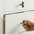 thumbnail image 2 of Design House Emery Cabinet Knobs, 5-Pack, Modern Kitchen Handles, Matte Black/Satin Gold, 2 of 14