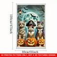 thumbnail image 3 of 1 PC, 2D Flat/ window banner, pumpkin pirate kitten design pattern, 31.5x 47.2 inches (80x120cm), fashionable 2D pattern, autumn gratitude for the dead, Halloween, winter Christmas window banner, hom, 3 of 5