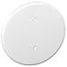 thumbnail image 2 of 1 Pc, 0.0276 Thick White Powder Coated Steel 8 In. Ceiling Blank-Up Cover, White, For Raised Ring Or 3-1/2 In. Round/Octagon Box For Oversize Box Openings Or Drywall & Plaster Imperfections, 2 of 3
