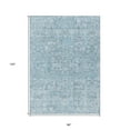 thumbnail image 3 of HomeRoots 578217 8 x 10 ft. Floral Washable Indoor & Outdoor Rectangle Area Rug, Sky Blue & Denim Blue, 3 of 5