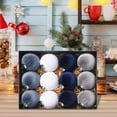 thumbnail image 4 of KOYPTL 12PCS 3.15In Fabric-Wrapped Foam Christmas Ball Ornaments Set for Tree,Shatterproof Hanging Bulbs Pendants for Christmas Tree Porch Yard Holiday Decorations for Xmas Birthday Party Supplies, 4 of 5
