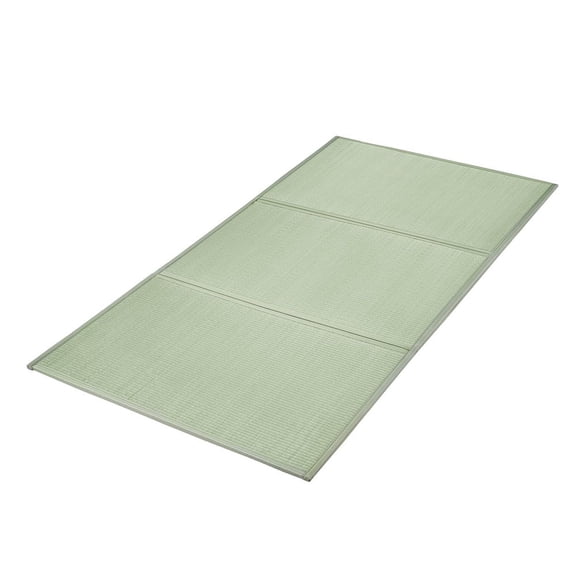 Japanese Tatami Mat, Twin Size Foldable Japanese Tatami Mattress( Natural Rush Grass), Japanese Floor Mattress with Non-Slip Backing & Fresh Scent, Futon Mattress for Sleeping Meditation Yoga