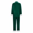 thumbnail image 3 of GPOECD Christmas Pajamas for Family Two Piece Long Sleeve Lapel Top and High Waist Pants for Family Outfits Pajama Set Winter for Mom,Green,XL, 3 of 7