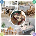 thumbnail image 2 of Classical Red Buffalo Plaid Table Cloth,Wrinkle Free Table Cover with Polyester,Waterproof Reusable Tablecloths for Home Decor Summer Spring Picnic Dining Holiday (Rectangle,60x84inch), 2 of 5