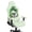 Shamrock Bunny Coin Print Light Green, variant on SCRAWLGOD Highland Cow Daisy Floral Print Red Black Print Gaming Chair Cover with Armrest Cover, Wear Resistant Computer Chair Slipcovers with Elastic Bottom Dustproof Chair Seat Protector