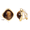 A, variant on Brown Chunky Hoop Earrings Gold Plated Leopard Print Clip on Earrings for Women Non Pierced Ear Trendy Jewelry
