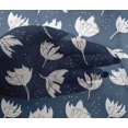 thumbnail image 4 of oneOone Viscose Chiffon Navy Blue Fabric Florals Sewing Material Print Fabric By The Yard 42 Inch Wide, 4 of 4