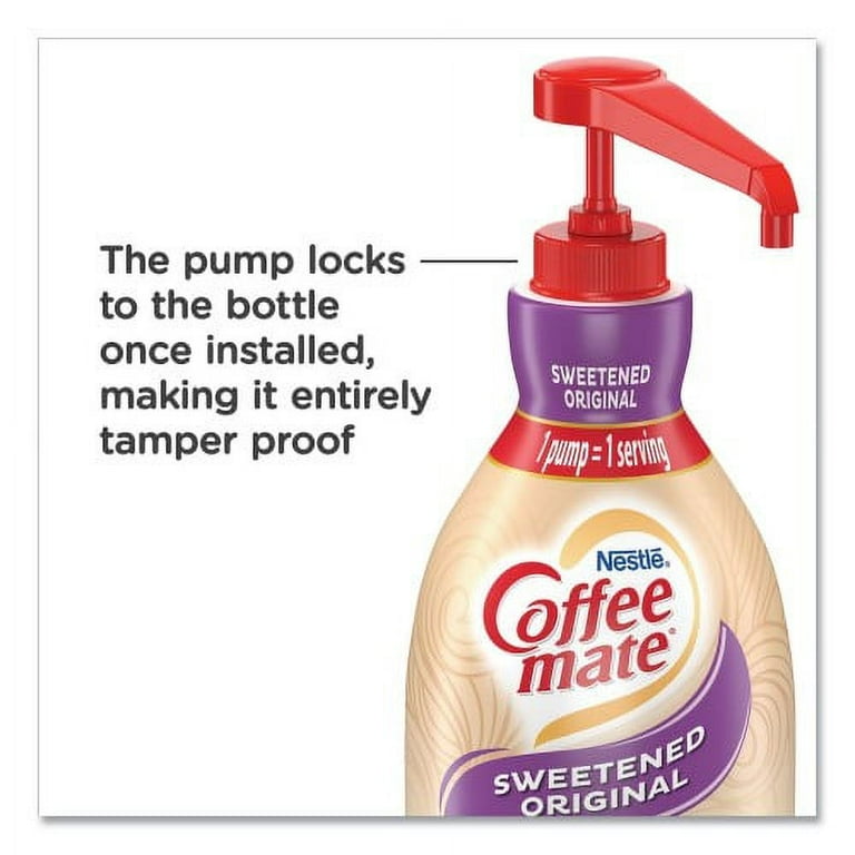 Liquid Coffee Creamer, Sweetened Original, 1.5 Liter Pump Bottle, 2/Carton Liquid Coffee Creamer, Sweetened Original, 1.5 Liter Pump Bottle, 2/Carton
