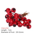 thumbnail image 4 of 5/10/12 piezas de mini estambres de flores artificiales de frutas, cerezas, bayas de perlas de plástico para Navidad, caja de regalo de bricolaje para bodas, corona decorada, 4 of 5
