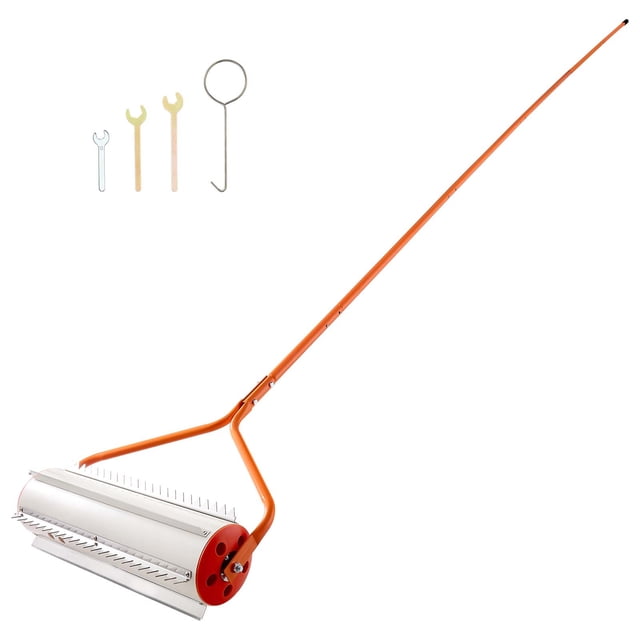 KFFKFF Lake Weed Roller, 20 ft Lake & Pond Weed Removal Tool, Muck Razer Aquatic & Sludge Tiller, Rid Roots and Muck Buildup