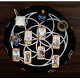 thumbnail image 2 of Indian Consigners Tarot Spread Cotton Altar Cloth Seed Of Life 36 Inches Witchcraft Square Spiritual Beautiful Wall Hanging Table Cover Tapestry Table Cloth, 2 of 7