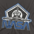 thumbnail image 3 of NASA Forward Retro Shuttle Kids T Shirt for Youth Boys and Girls, Charcoal, X-Small, 3 of 5