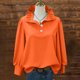 thumbnail image 1 of TaTaai 2026 Spring Summer Solid Color Button Top for Women Long Sleeve Round Neck Casual Blouse Soft Comfy Lightweight Daily Vacation Outfits Gift, 1 of 5