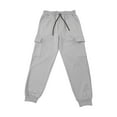 thumbnail image 4 of Chiccall Mens Cargo Sweatpants 5 Pockets Casual Fleece Wide Leg Sweatpant Baggy Elastic Waist Drawstring Workout Jogger, 4 of 8