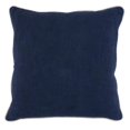 thumbnail image 1 of Benzara BM228906 Textured Fabric Throw Pillow with Piped Edges, Navy Blue & Beige, 1 of 5