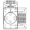 thumbnail image 4 of Leviton R10-00278-S00 30 Amp Flush Mount Dryer Outlet, 4 of 5