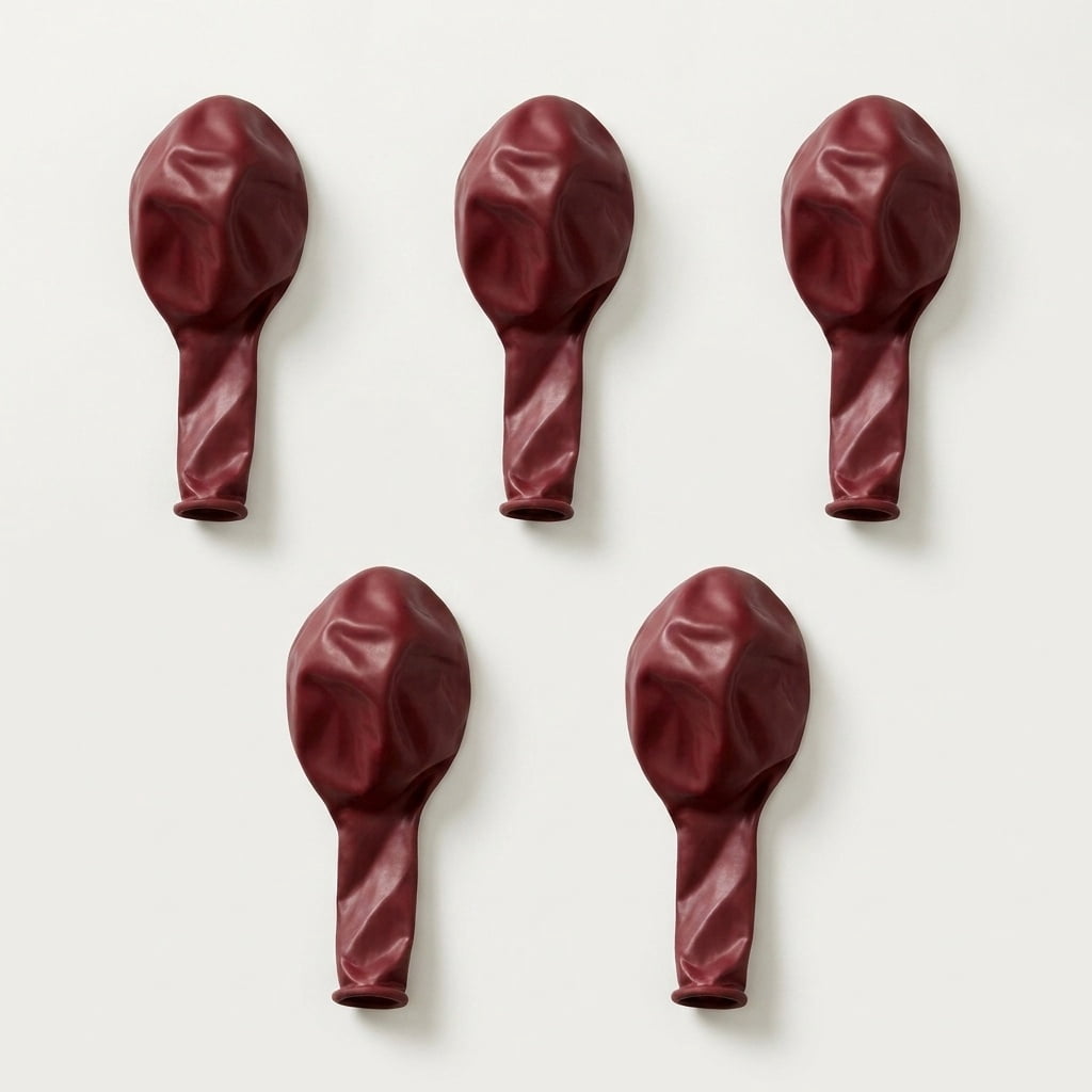 12" Burgundy Latex Balloons, 15 Pieces, by Way To Celebrate