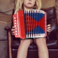 thumbnail image 4 of Mini Small Accordion Childrens Accordion, Children Accordion Instrument, Educational Musical Instrument Rhythm Toy 7-Key 2 Bass For Young Hands, 4 of 8