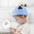 thumbnail image 4 of Sombrero de seguridad ajustable para bebés Cojín para la cabeza transpirable para la cabeza a caminar  beige Hugo cojín de sombrero de niño, 4 of 8
