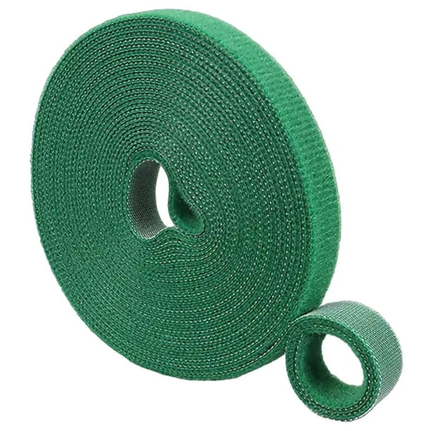 Rollo de Cinta de Enganche HookLoopGreen 1 pza 5m 12mm Verde Rollo Velcro Doble Cara Hook Loop. VentDepot MXGHL-001