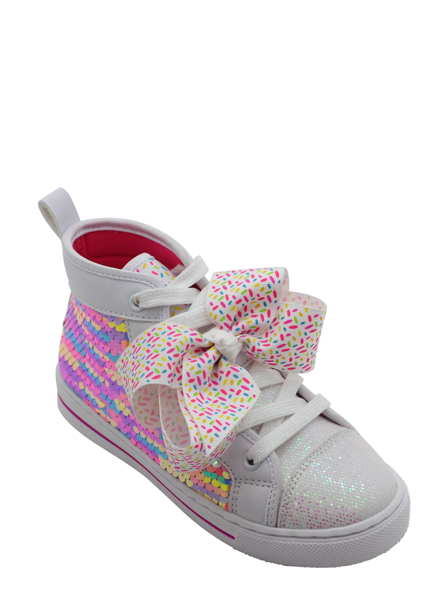 JoJo Siwa - Nickelodeon JoJo Siwa Neon Rainbow Sequin High-Top Sneaker (Little Girls & Big Girls 
