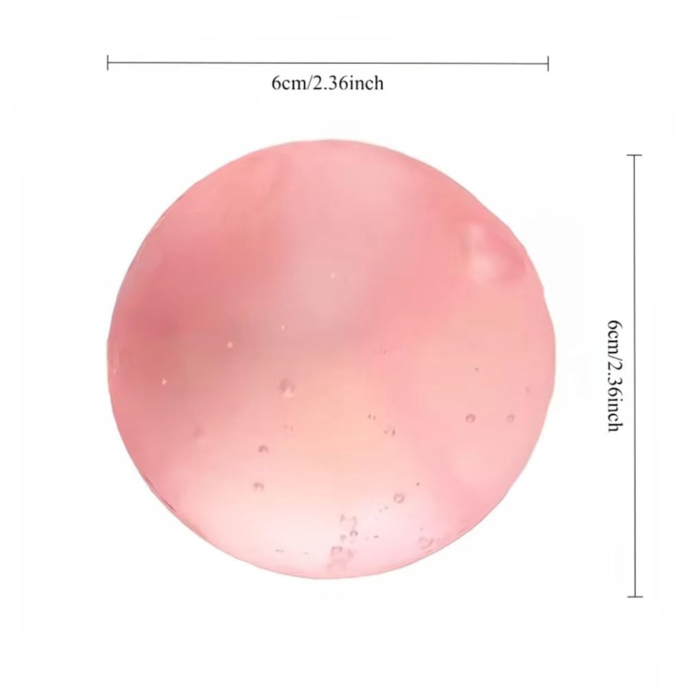 Handmade Coconut Oil Squishy Ball, Crunchy Fidget Stress Ball, Slow Rising, Portable, Odorless, Non-Sticky, for Study and Work