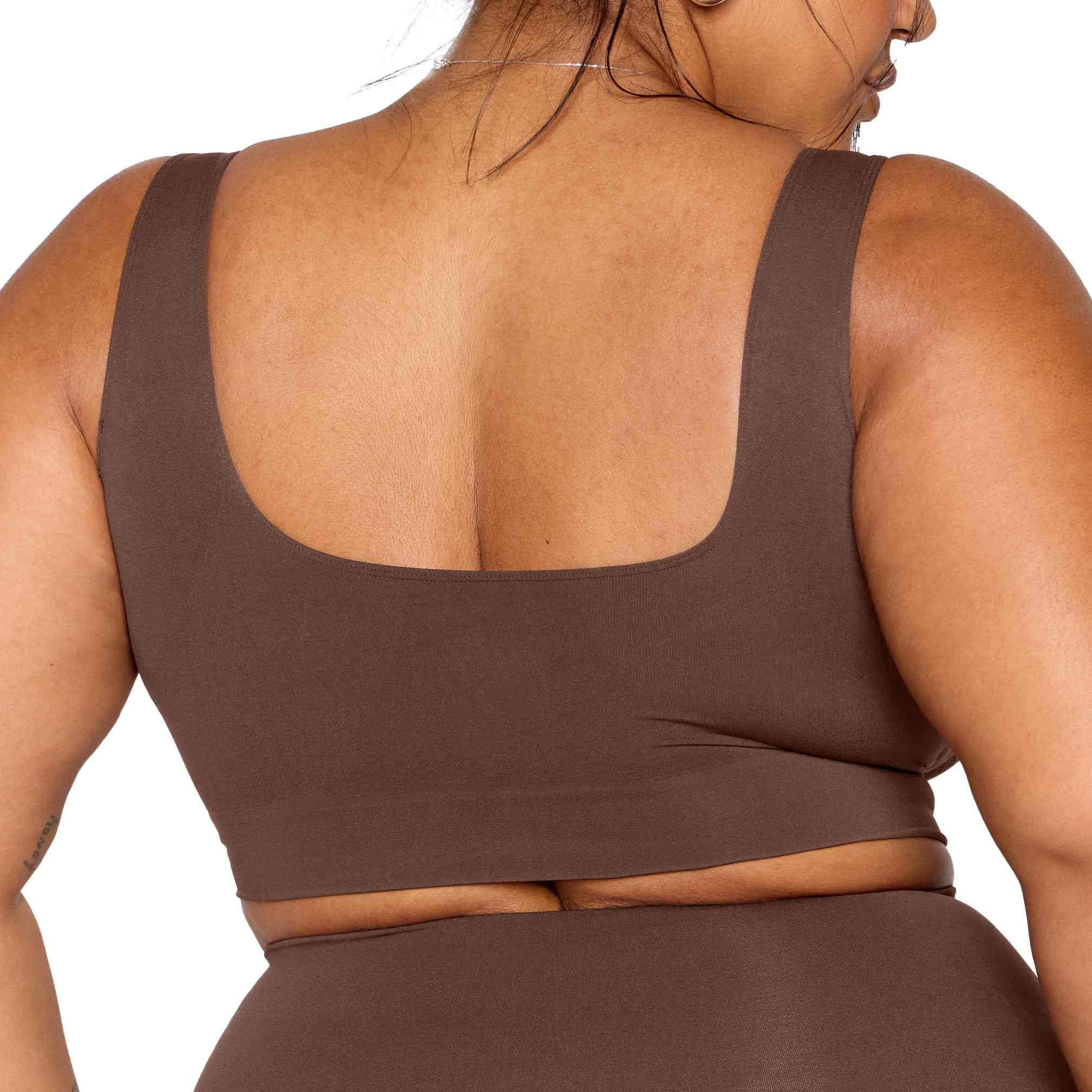 YITTY Nearly Naked Shaping Midi Bra, Brown, 3X/4X