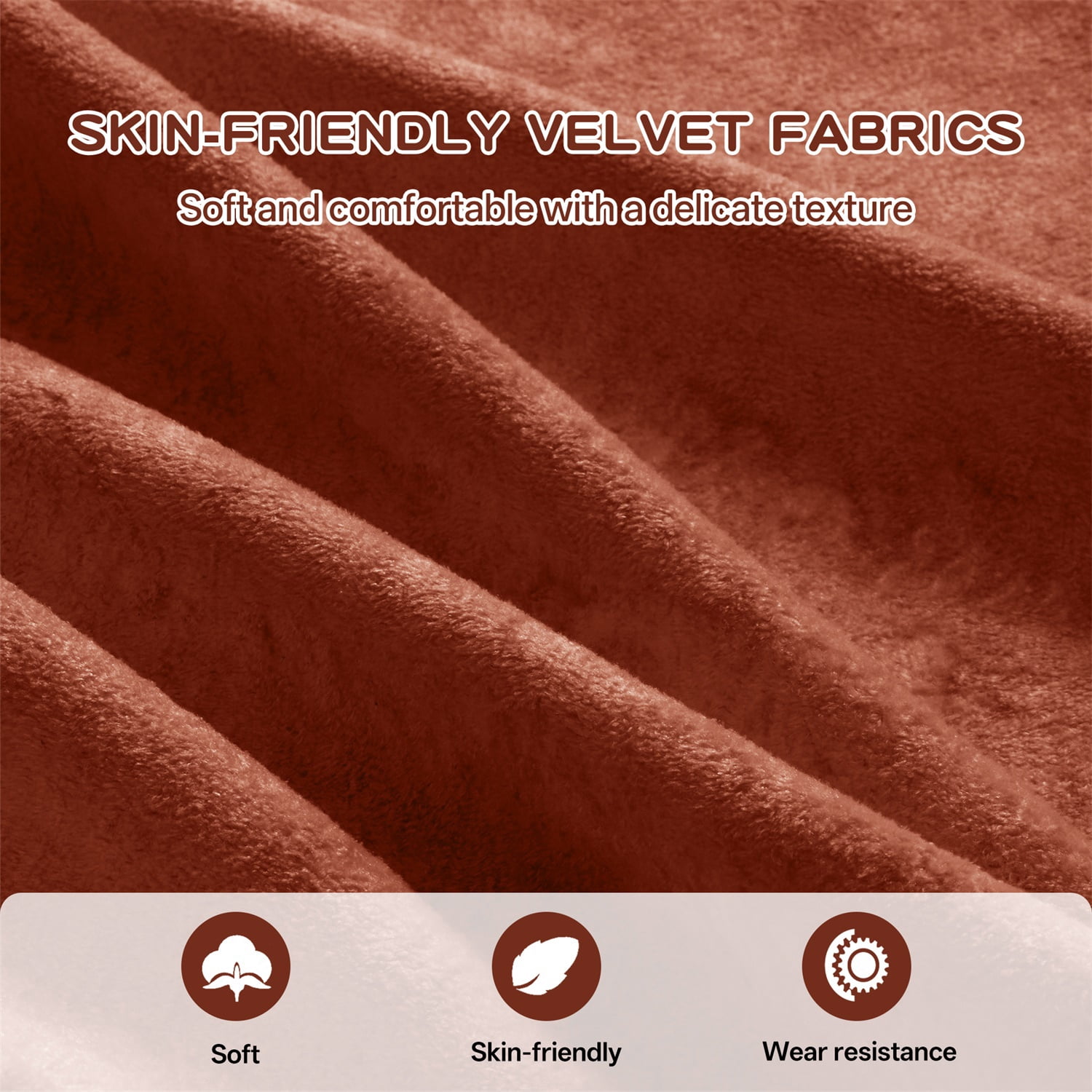 Hommoo Comfort Velvet Fabric Sofa with Right Arm, Button Tufted Design & Floor-grazing TasseL, Red Brown