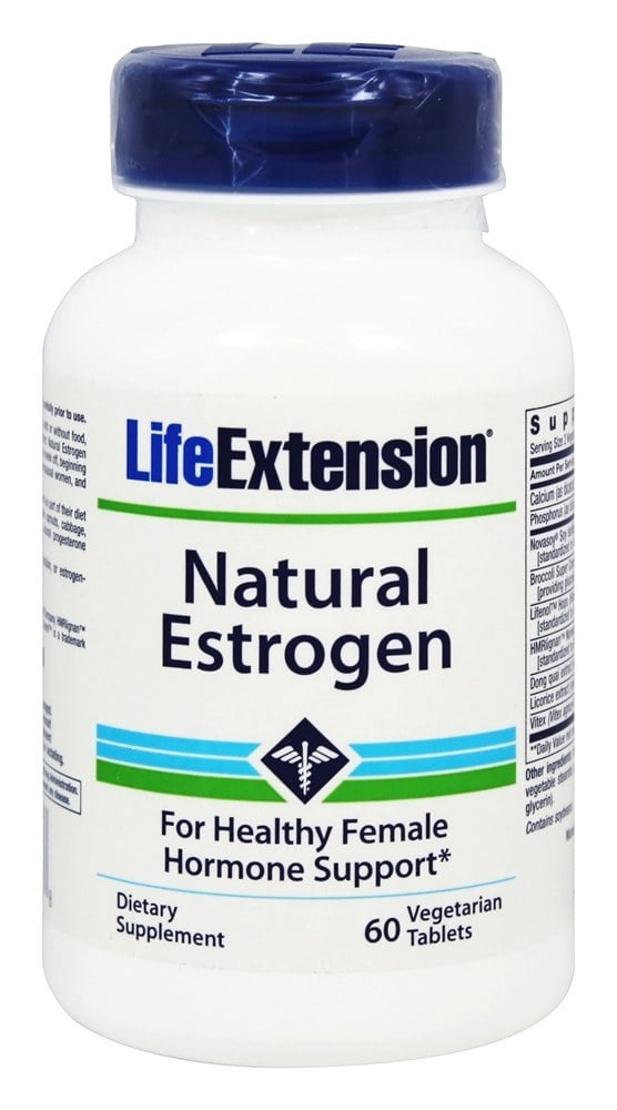 Life Extension Natural Estrogen 60 Vegetarian Tablets Walmart